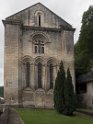 La façade arrière de l'église abbatiale
