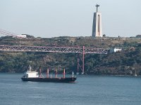 Le tage avec le pont du 25 avril et le Cristo Rei