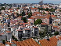 Depuis le château St Georges : panoramique sur Lisbonne Nord