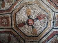 Panneau mural de mosaïque de la salle cruciforme (détail)