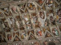 Chapelle Sixtine- plafond :  les épisodes de la Genèse de Michel Ange