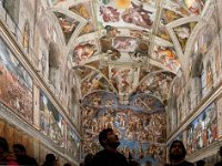 Chapelle Sixtine- Au fond le Jugement Dernier de Michel ange