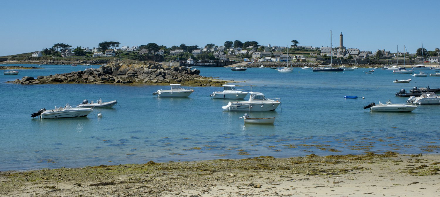 Le port de Batz au retour (sans brume !)