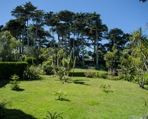 Vue sur les espaces du jardin