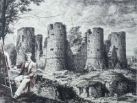 Représentation de 1864  Cette eau forte a été réalisée en juin 1864 par le dessinateur et aquafortiste vendéen Octave de Rochebrune.