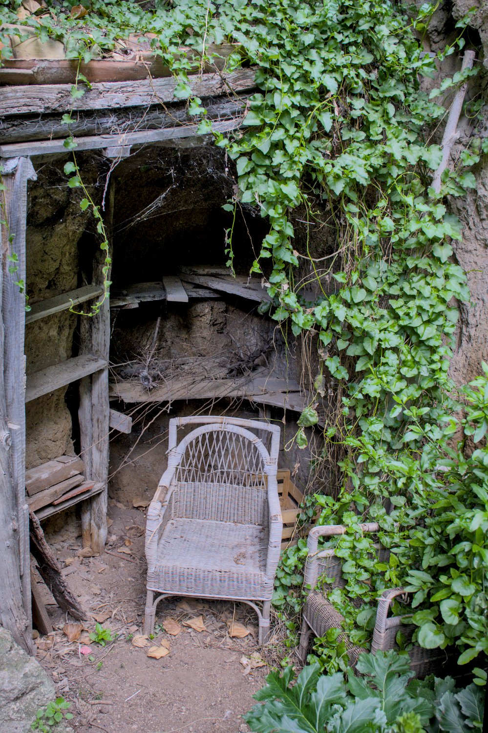 Cour de maison troglodyte