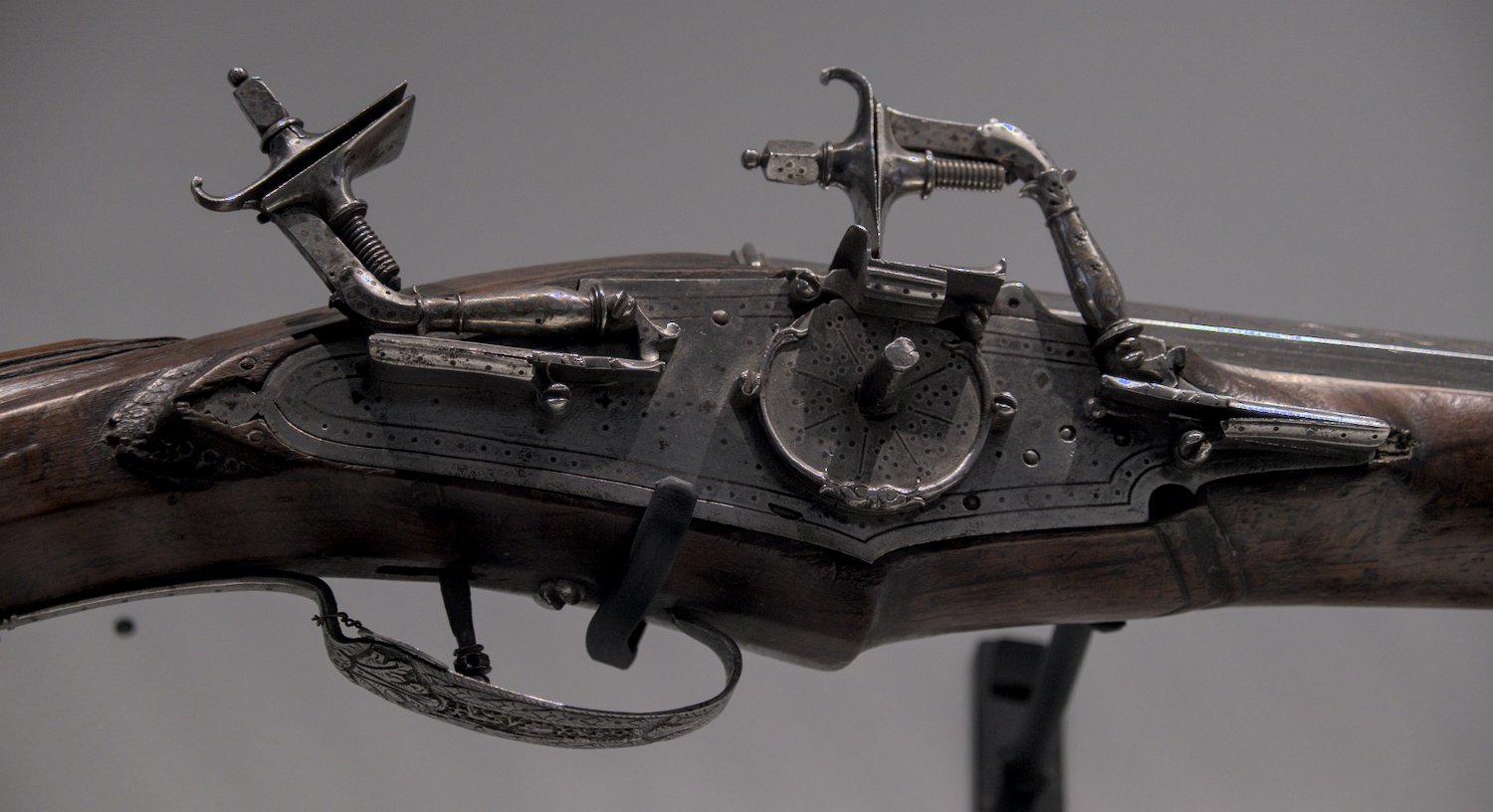 Mécanisme de mise à feu d'une arquebuse