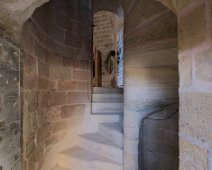 Escalier dans la tour ronde