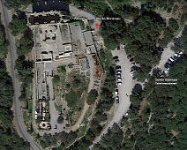 Vue satellite du site (Crédit Google earth)