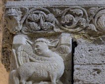 Détail du châpiteau de le colonne de droite