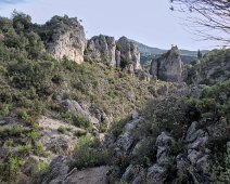 Vue sur les formations rocheuses