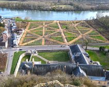Vue sur les jardins et la Seine