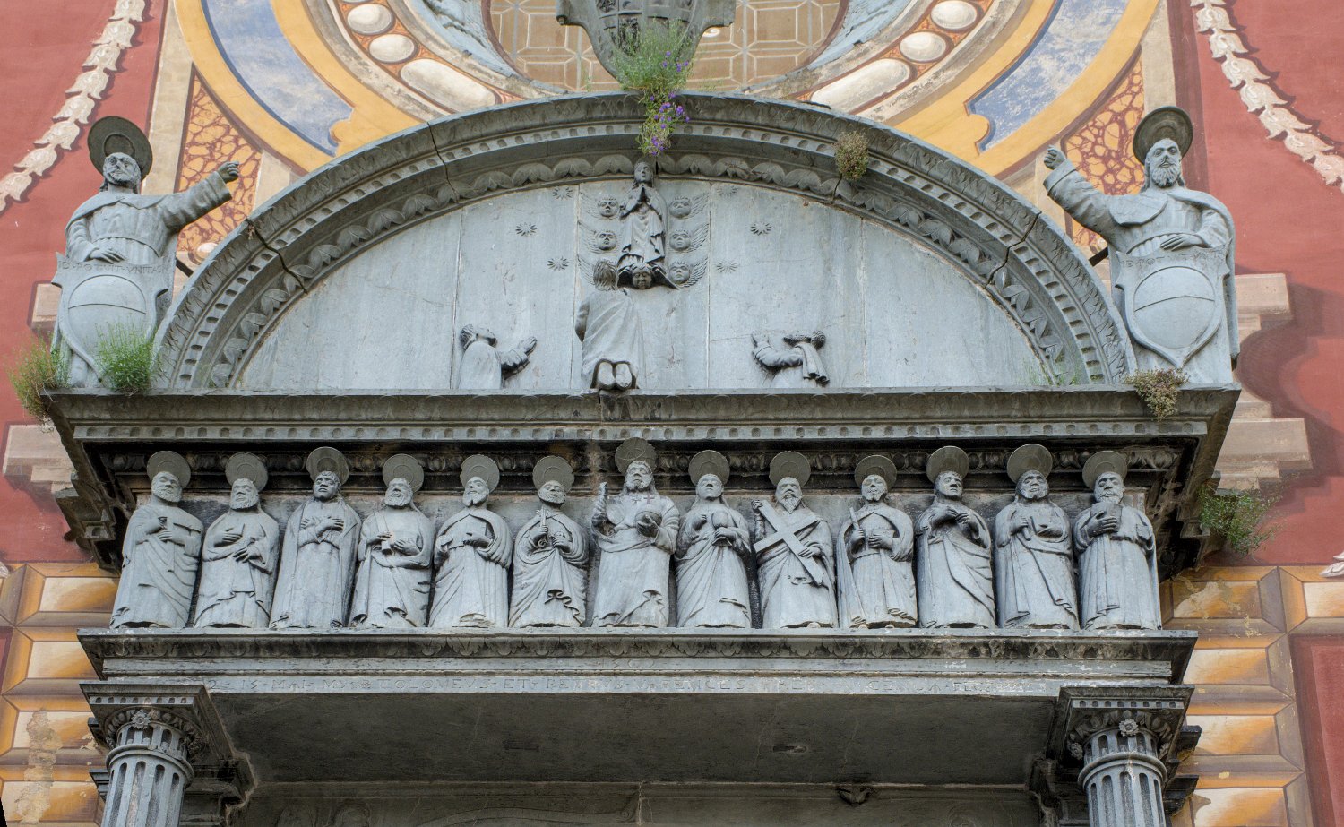 Collégiale Notre Dame de l'Assomption - Tympan du portail