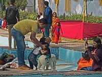 Scène familiale à Delhi