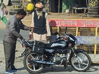Scène photographiée sur la route entre Jaipur et Bikaner