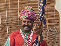 Musicien dans un restaurant à Jaipur