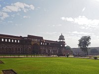 Palais de Jahangir, vue d'ensemble du site. Au centre la baignoire de Jahangir  Ce palais était le zenana principal réservé aux femmes de la maison royale