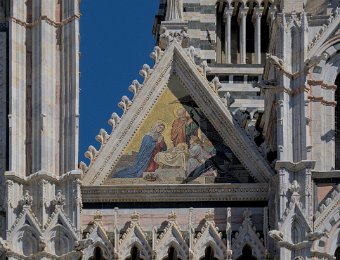 Mosaïque représentant la nativité de Jésus