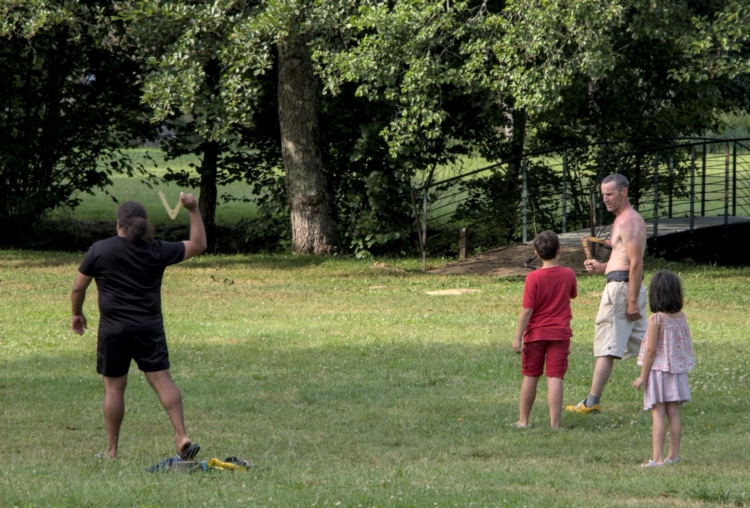Initiation au jet du boomerang