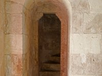Escalier d'accès au dortoir à l'étage de la sacristie