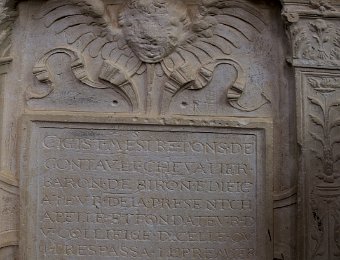 Le tombeau d'Armand de Gontaud- Détail