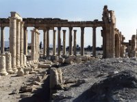 L'arc de triomphe et le début de la grande colonnade