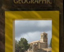 Point d'observation sur le village  installé par National géographic