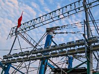 Lampes du bateau de pêche aux calmars
